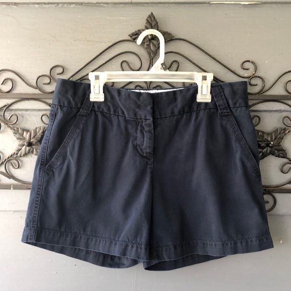 J Crew Navy Shorts 5in Size 4 - Picture 1 of 3
